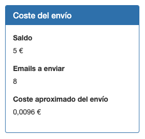 Coste del envío en tus campañas de email marketing -