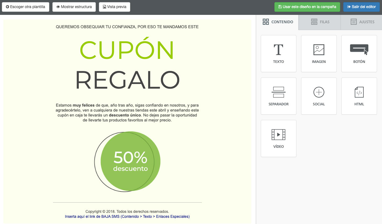Diseña el contenido creando campañas de email marketing -