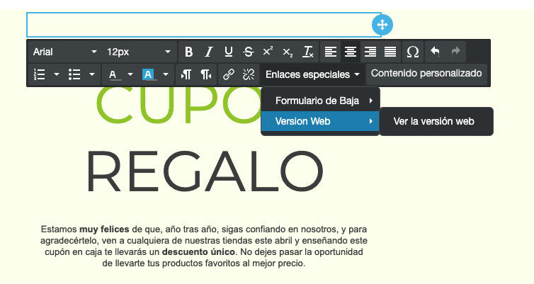 Inserta enlaces especiales en tus campañas de email marketing -